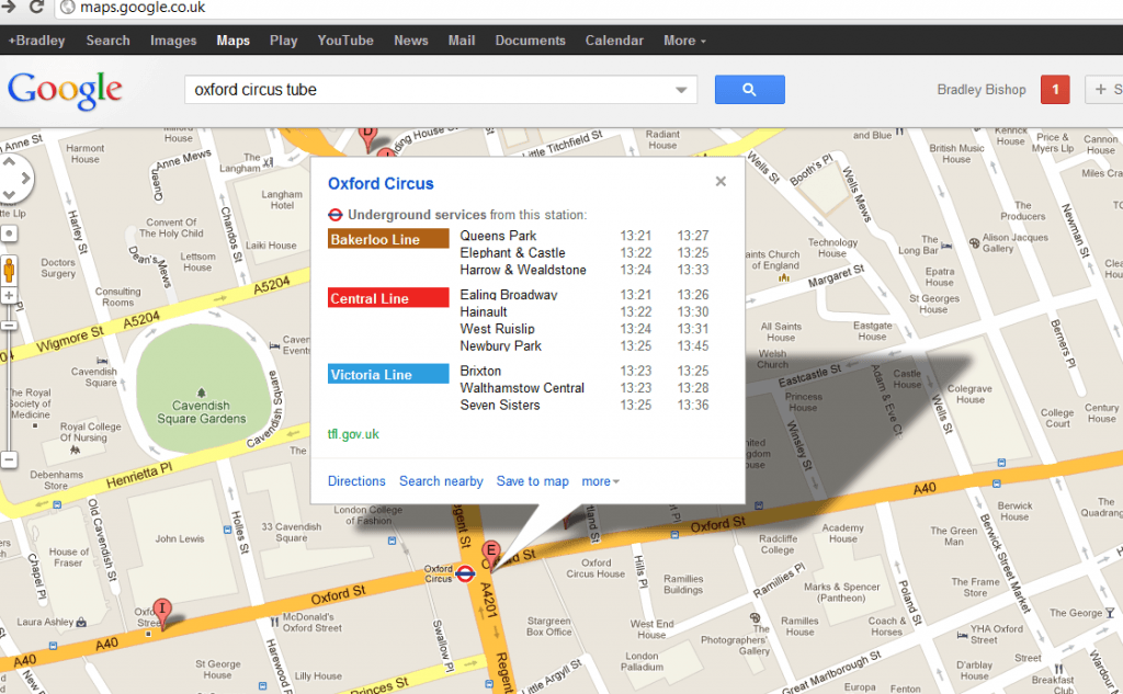 google maps tube image