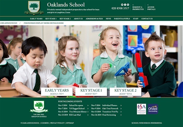 oaklands-school-website-design