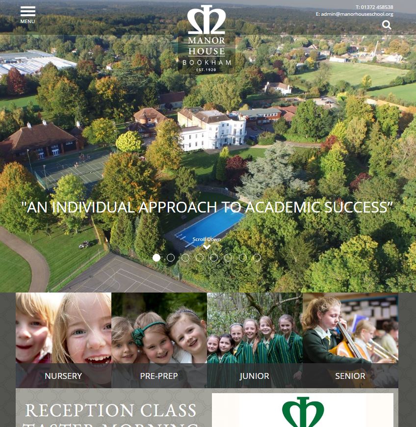 beautiful independent school website
