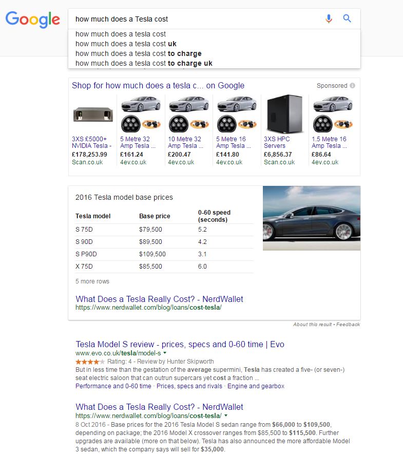 tesla-price-featured-snippet