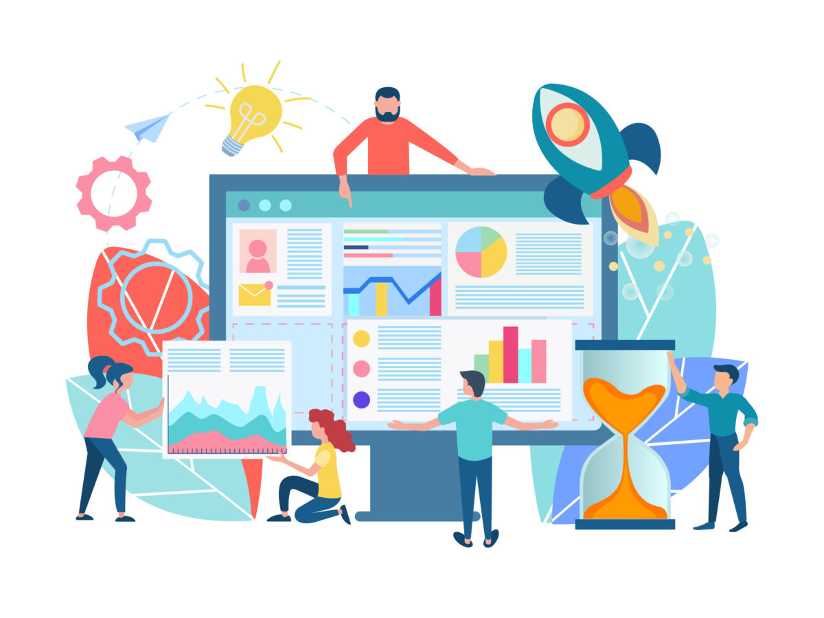 Teamwork,Seo,Optimisation,Of,Web,Site,Concept.,The,Characters,Are